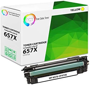 TCT Premium Съвместим тонер касета Заместител на HP 657X CF470X CF471X CF473X CF472X Висока ефективност работи с принтери HP Color LaserJet Enterprise M681 M682 (черно, циан, магента, жълт) - 4 опаковане.
