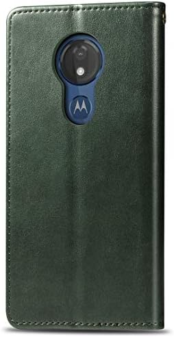 Motorola Moto G7 Play Case, SATURCASE Премия Изкуствена Кожа Флип през Цялата Магнит Портфейла Щанд Слотове за карти За