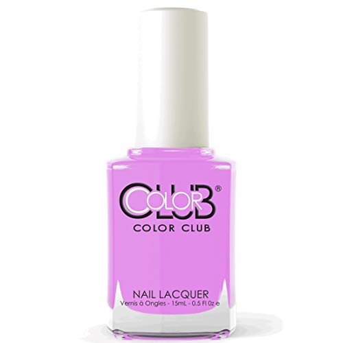 Color Club Nail Lacquer Момиче Gang, Whatever Forever Collection, Неон лилаво, с Розов цвят .5 течни унции (15 мл)