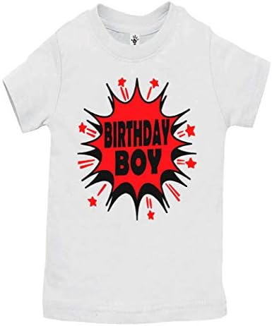 Aiden's Corner Собственоръчно Boys 1st 2nd 3rd 4th 5th 6th Birthday Tee Тениски and Bodysuits - Super Hero Boy Birthday