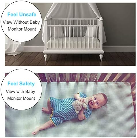 HelloCreate Baby Monitor Camera Bracket, 360 Градуса Завъртане Стабилна Скоба За Захващане На Камерата Baby Monitor Mount