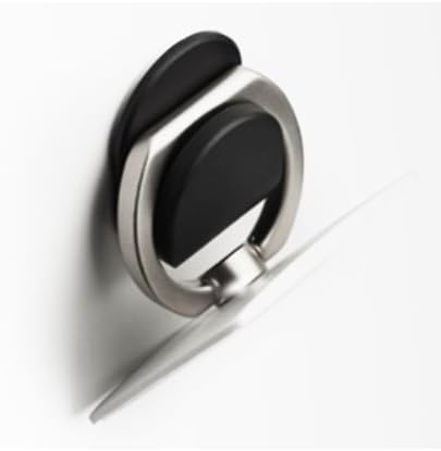 Qual80 Ring Stand Grip Phone Holder, Гъвкав Смартфон Ring Grip Stand с бял автомобил на стена Съвместима с всички iPhone,