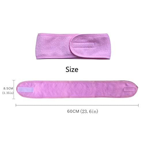 Qixivcom Hair Band Cosmetic Cap Comfortable Fabriccleansing Turban Adjustable Headband Suitable for Washing Face, Bathing,