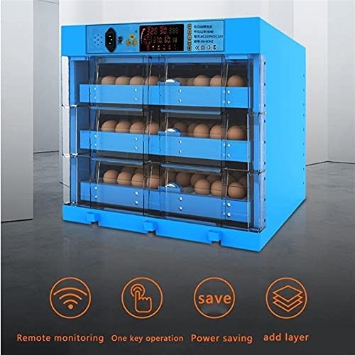 ZFF Инкубатор за яйца 320 Яйца Напълно Автоматична Машина за инкубация на птици и контрол на влажността LCD Дисплей Контролер за Задържане на вода с Едно Щракване на За?
