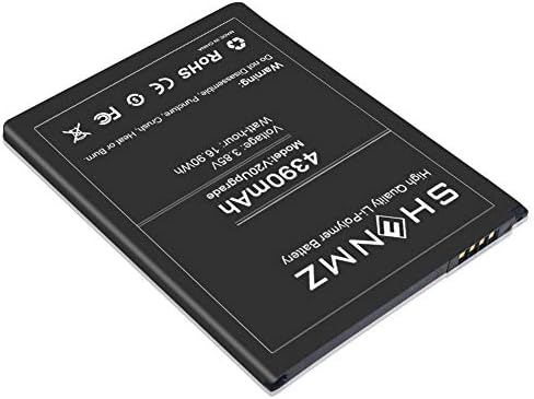 [4390 ма] Батерия за LG V20, [2021 Новата версия на] SHENMZ Нова актуализирана подмяна на батерия за LG BL-44E1F, LG V20
