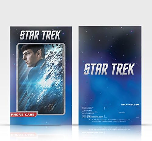 Head Case Designs Официално Лицензиран Star Trek Phaser Spock Leather Book Портфейла Case Cover е Съвместим с Samsung