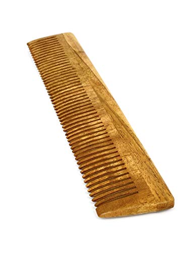 Neem Wooden Hair Comb Wide Toothed Ръчно Изработени Eco friendly Neem Comb - Combo of 2 with its own Benefits of Neem