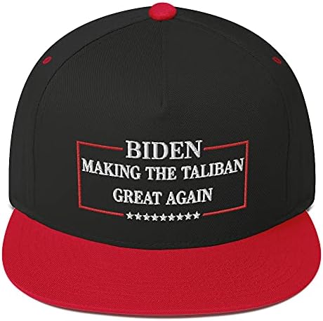 Hogue WS LLC Biden Making The Taliban Great Again Hat (Бродирана плосък бейзболна шапка възстановяване на предишното положение