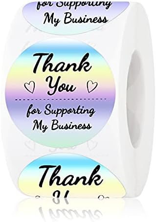 Благодаря Ролкови Етикети Преливащи Холограма, за да проверите За Малкия Бизнес Подарък Пакети Карти Вечерни Етикети 500
