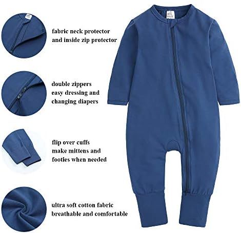 Детски Приказки Baby Boys Pineapple Footed Zipper Pajama Sleeper Cotton Гащеризон(размер 4-24М)