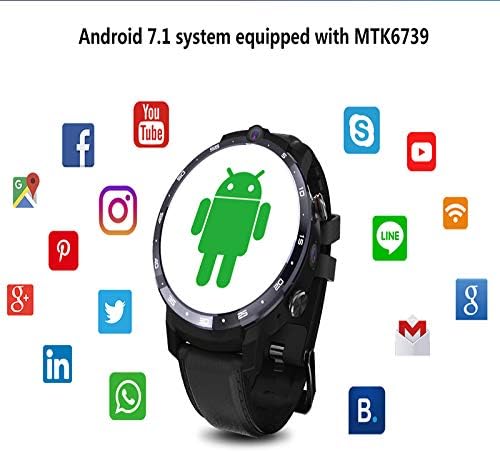 LZW Многофункционални Интелигентни Часовници Причинени от Смарт Часовници Face ID Двойна Камера, 4G Android GPS Часовници