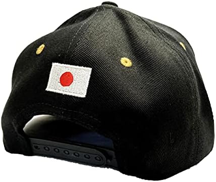 Бейзболна шапка с японска бродерия Katakana Tokyo SAIKOU. Черен