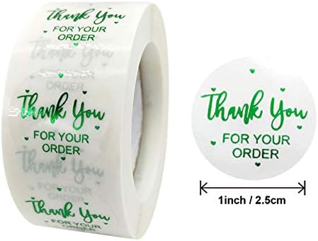 LIANGLIN WU Етикети, Печати, 500 бр Благодарим ви за вашата Поръчка Стикер Прозрачен Подарък Пакет Скоростна Печат на