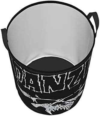 Danzig Череп Лого, Кръгла Кутия За Съхранение На Организаторът Кръгла Кошница За Дрехи Кошница Спалня Облекло Mediumsmall