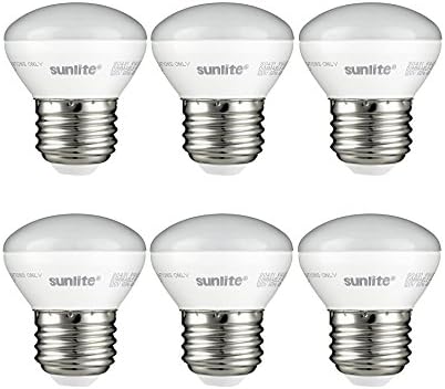 Sunlite R14/LED/E26/4W/D/27K/3PK 2700K LED R14 Мини-Рефлектор Прожектор 4W, Еквивалент 25W лампи със средна основание