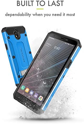 Калъф за телефон Evocel Explorer Series Pro е Съвместима с Escape Plus, Tribute Royal, K30 (2019), Aristo 4 Plus Arena 2, X320 със стъклен защитно фолио и кобур за колан, синьо