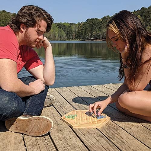 Настолна Игра RNK Gaming Bamboo Wooden Chinese Checkers с Топки