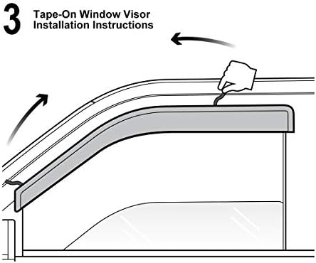 ZR 4бр fit Nissan Rogue Rain 2014-2020 Wind Sun Shade Vent Guard Visor Window Deflector Dark Smoke Original Outside Mount Style 94827
