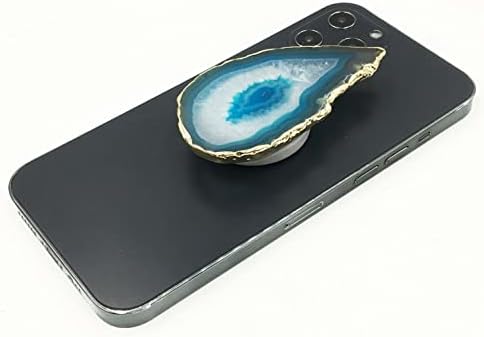Crystal Phone Grip & Stand Clear Druzy Healing Natural Stone Crystal Phone Аксесоар (Extra Base V2B)