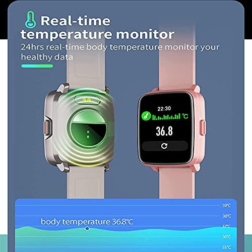 Смарт Часовници с Bluetooth Разговори на Сърдечния Ритъм Термометър Температурата на Тялото, Умни Часовници с Кръвното