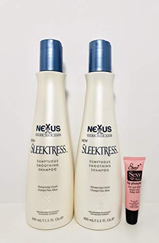 Nexxus Sleektress Луксозен Разглаживающий Шампоан 13.5 oz/400mlFree Starry Секси Plumping Lip Gloss 10ml (13.5 oz Pack
