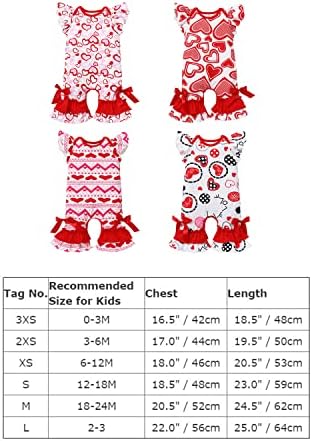 ODASDO Baby Girl Icing Разчорлям Гащеризон First Easter Valentine ' s Day Outfit Flutter Sleeve Pajamas Bodysuit Playsuit