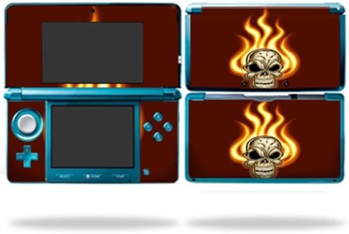 MightySkins Skin Съвместими с Nintendo 3DS wrap Sticker Skins Burning Skull