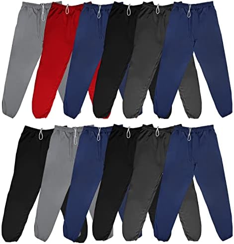 BILLIONHATS 24 Pack Adult Joggers Pants, Смесен Асортимент от Цветни Спортни Панталони Jogger на Едро за Дарения за Бездомни