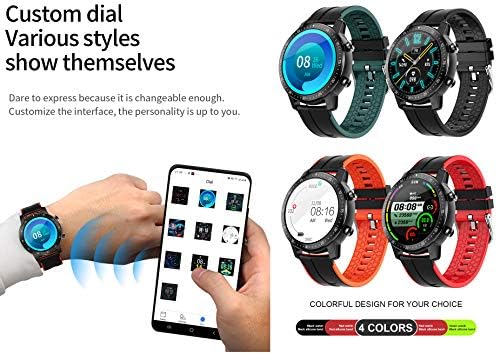 SUQIAOQIAO S30 Smart Watch 24 Heart Rate and Sleep Monitoring, 1.3-Инчов TFT Full Touch Screen Bracelet 250mAh Battery