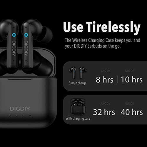 Безжични Слушалки с Активно Шумопотискане Digdiy D10X ANC Bluetooth Слушалки Безжични Слушалки Режим на Прозрачност, Ясни