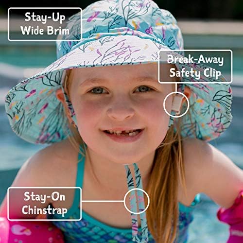 JAN & JUL Aqua-Dry GRO-with-me Регулируеми слънчеви шапки с защита от uv (Baby/Toddler/Kids)
