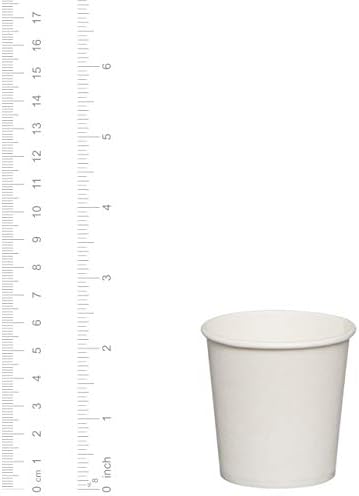 [300 опаковки] 4 грама. Бели Картонени Чаши, Малка Еднократна употреба Баня, Еспресо кафе, Чаши за Изплакване на устата