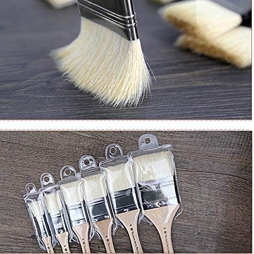 Teerwere Paintbrush Sets Paint Brushs 6pcs Set Подходящ за Маслената Акрилни Акварельной и гуашевой живопис Изящни Paint Brush (цвят, размери : 6 бр)