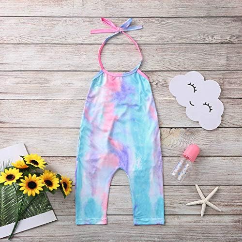 Franterd Baby Girls Straps Rompers, Kid Jumpsuits Piece Pants Clothing