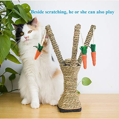 Морков-Образна Котешка когтеточка Cat Tree Котка с 3 топки от сизал, специално за играта Коте