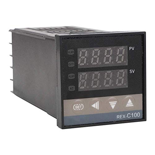 REX-C100 LED PID Регулатор на Температурата Комплект Цифров Термостат + 40A Твердотельное Реле + K Термопара Сонда с Кабел