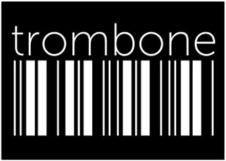 Teeburon Trombone Lower Баркод Sticker Pack x4 6х4