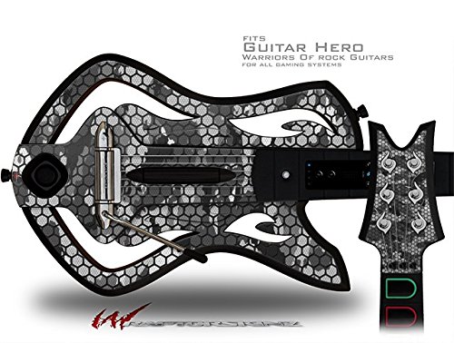 HEX Mesh Camo 01 Grey Decal Style Skin - fits Warriors Of Rock, Guitar Hero Guitar (КИТАРА В КОМПЛЕКТА НЕ са ВКЛЮЧЕНИ)