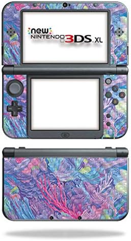 MightySkins Carbon Fiber Skin for Nintendo New 3DS XL (2015) - Dreamy Reef | Защитно, здрава текстурирани покритие от