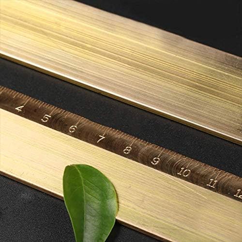 HUILUN Месинг лист Месинг лист Златна плоча H59 Дебелина: 6 мм,дължина:50 см/19,68 инча 2 бр. месингови плочи (размер