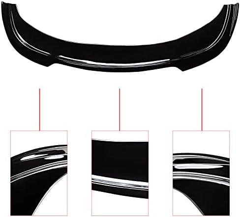 NINTE Предна Устна, за 2015-2020 Chrysler 300 R/T Лъскаво Черен Долен Спойлер на Дърва